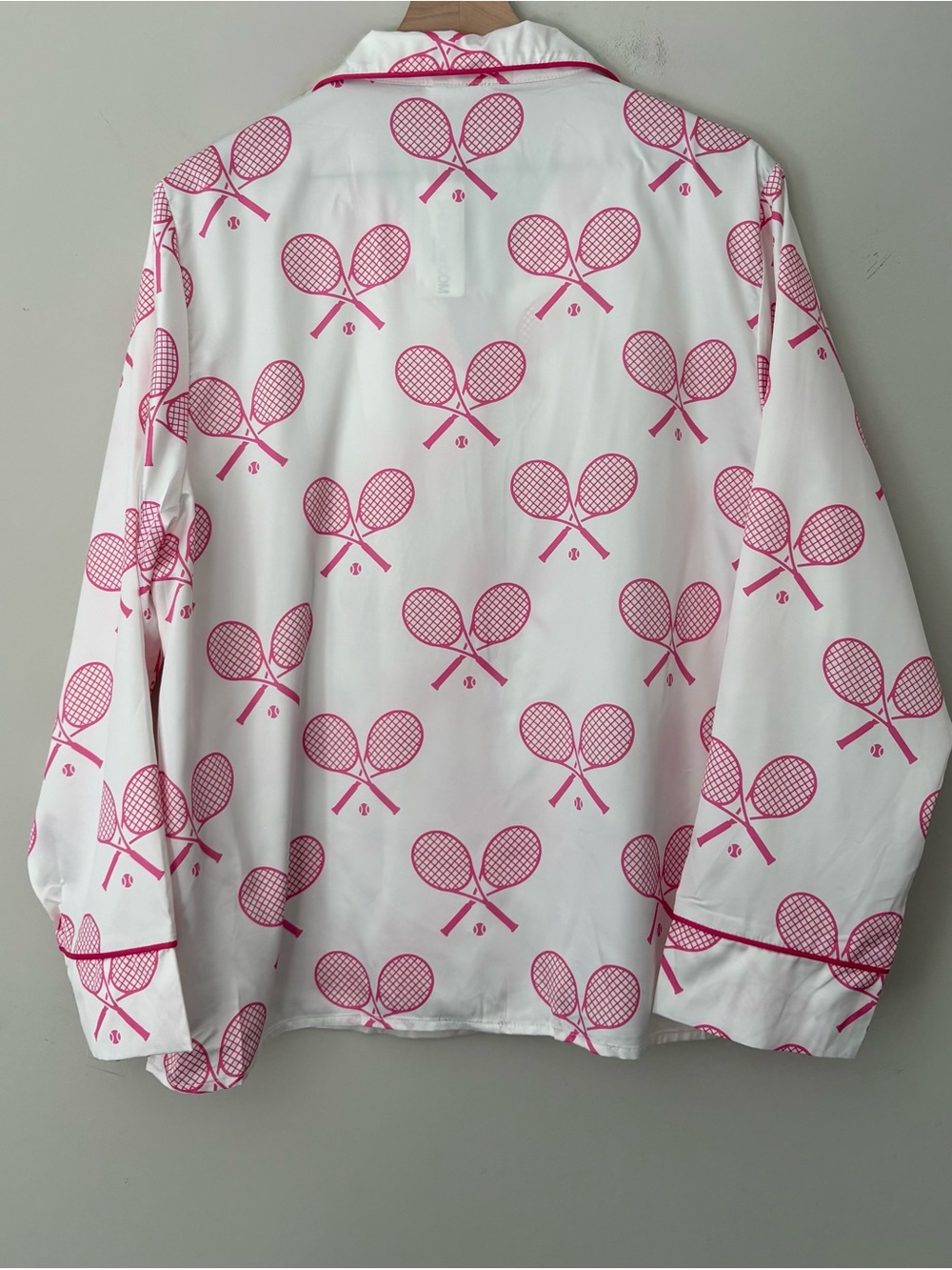 Sheshow Tennis Racket Print Pajama Set - Picture 3 of 13